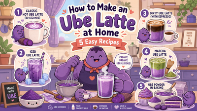 How to make an ube latte at home — 5 easy recipes with UbePure ube powder Image