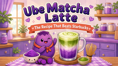 ube matcha latte, the recipe that beats starbucks Image