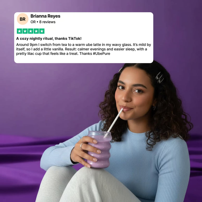 ube latte for sleep nightly ritual purple yam drink customer review