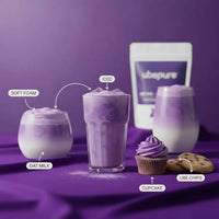 ube powder recipe ideas lattes drinks baking desserts purple yam